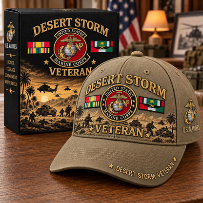 🏆Last Day Promo: 45% OFF! 🏜️Desert Storm Veteran Tribute Cap （1991–2026 -35TH ANNIVERSARY）