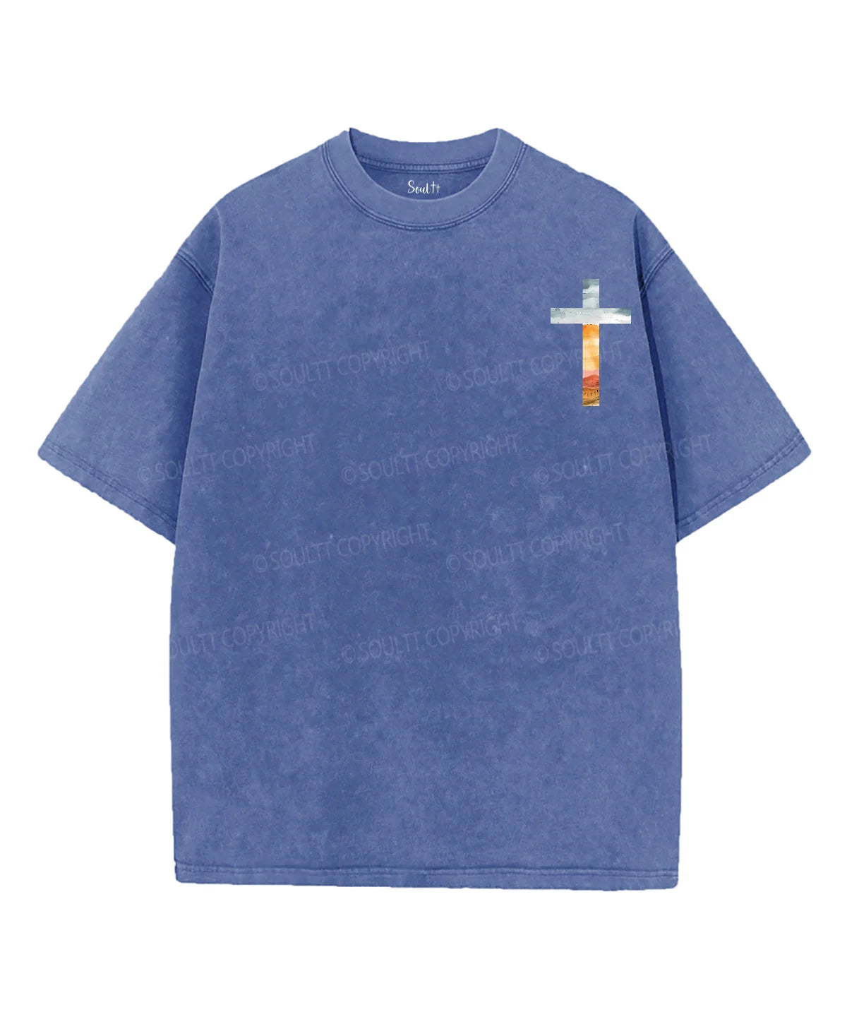 His Mercies Are New Double Sided Unisex Washed Christian T-shirt
