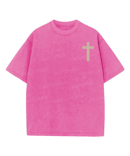 His Mercies Are New Double Sided Washed Christian T-shirt