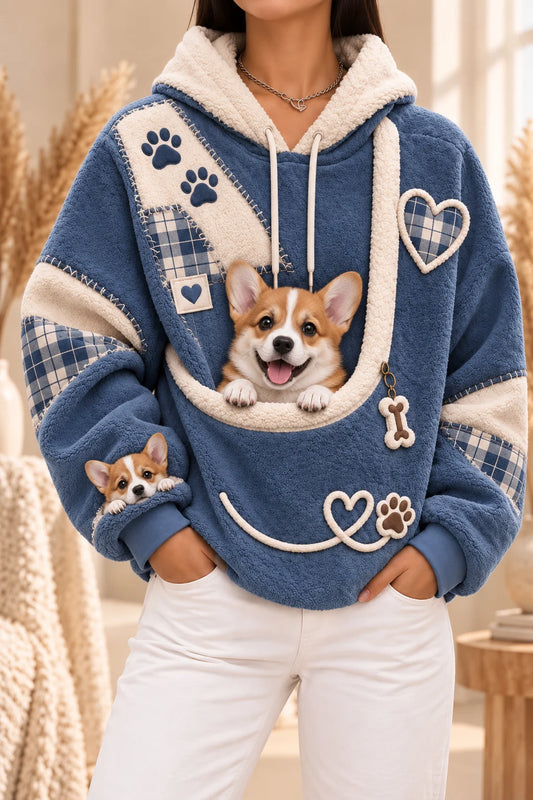 Women's Casual Animal Print Hoodie