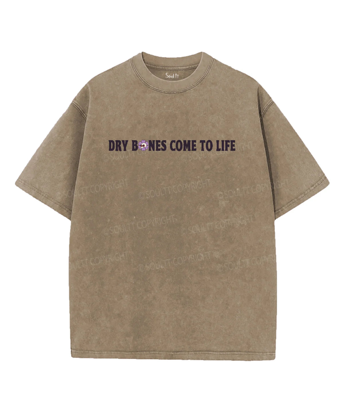 Dry Bones Come To Life Double Sided Unisex Washed Christian T-shirt