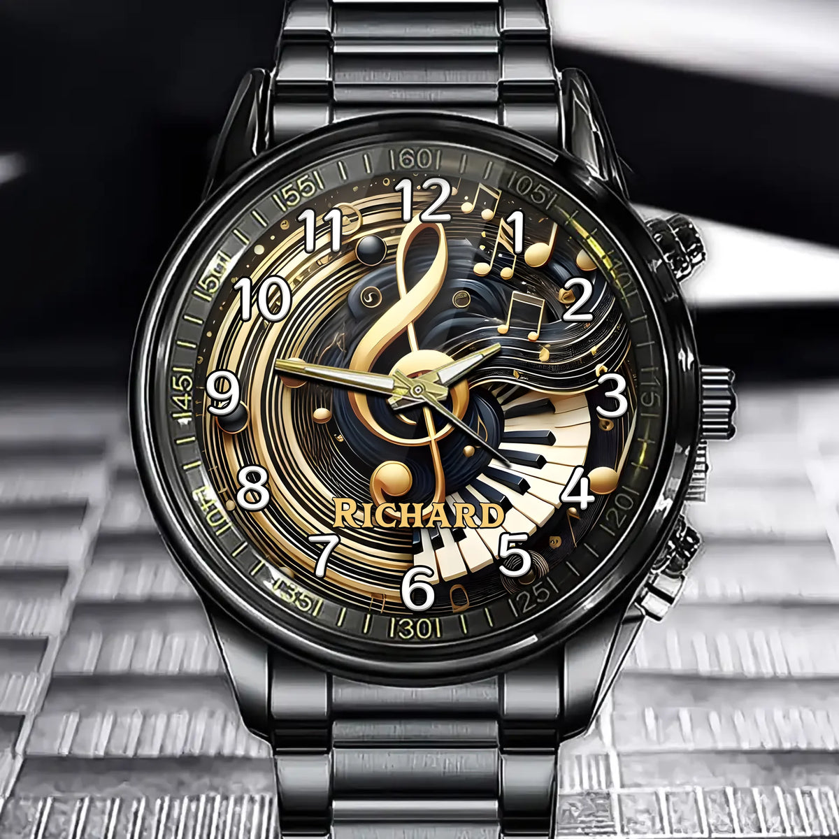 Personalized Melody of Time Watch – Custom Name Edition for Artistic Souls