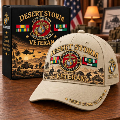 🏆Last Day Promo: 45% OFF! 🏜️Desert Storm Veteran Tribute Cap （1991–2026 -35TH ANNIVERSARY）