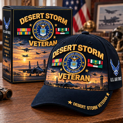 🏆Last Day Promo: 45% OFF! 🏜️Desert Storm Veteran Tribute Cap （1991–2026 -35TH ANNIVERSARY）