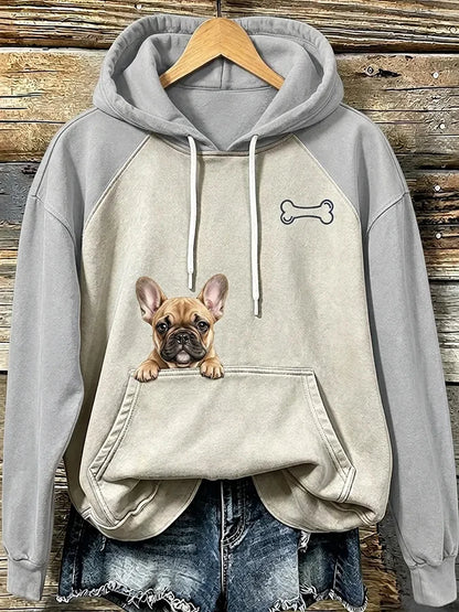 Women's  Dog  Printed Sweatshirt