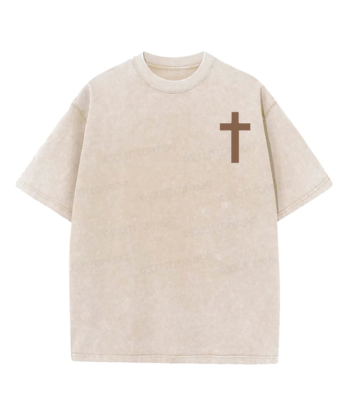 His Mercies Are New Double Sided Washed Christian T-shirt
