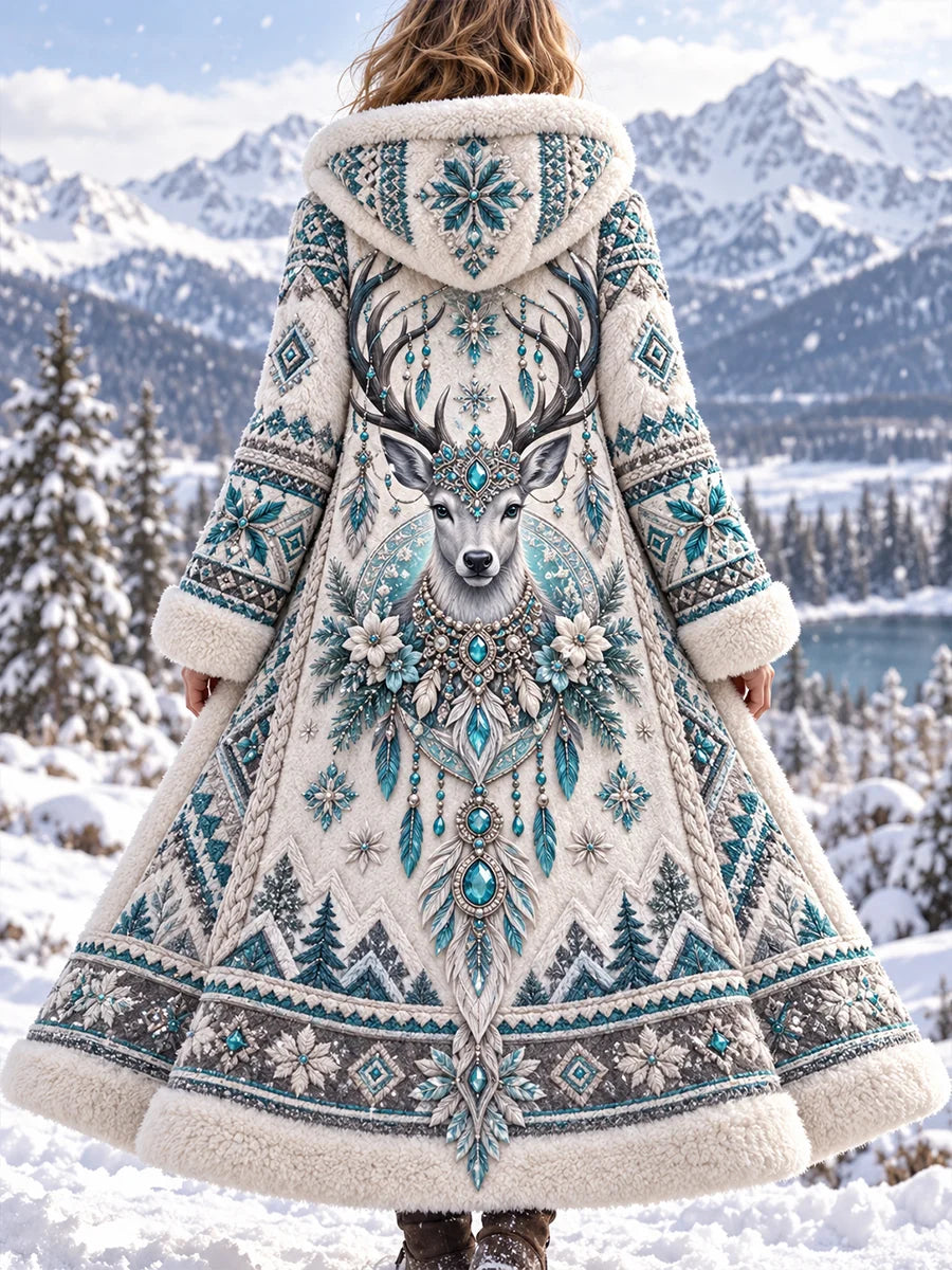 Women's Nordic Animals  Flannel Jacket