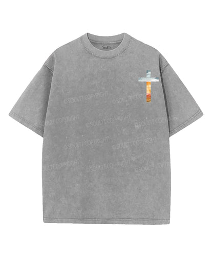 His Mercies Are New Double Sided Unisex Washed Christian T-shirt