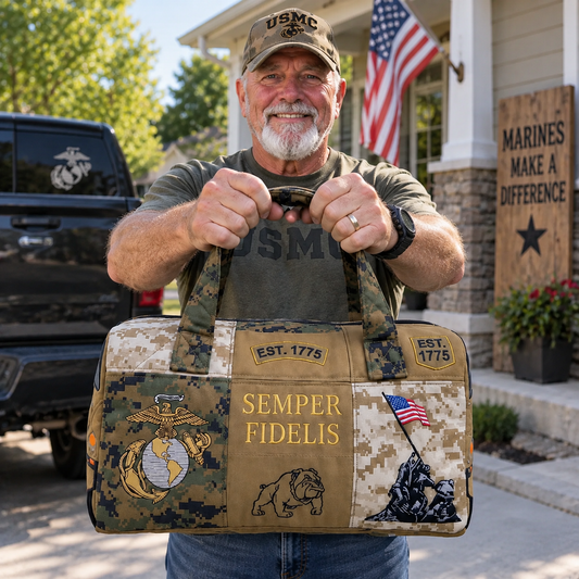 🎖️100% Handmade Marine Corps Bag