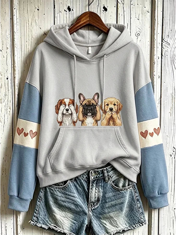 Women's  Dog  Printed Sweatshirt