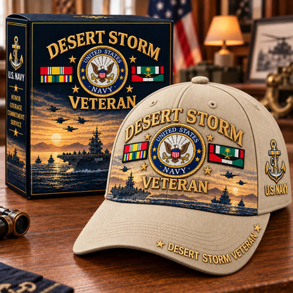 🏆Last Day Promo: 45% OFF! 🏜️Desert Storm Veteran Tribute Cap （1991–2026 -35TH ANNIVERSARY）