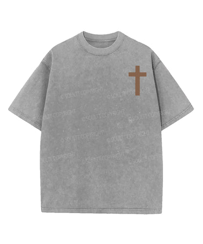 His Mercies Are New Double Sided Washed Christian T-shirt